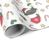 Axolotl kerstwinterdieren Axolotl Cadeaupapier (Rol Hoek)