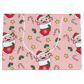 Axolotl kerstwinterdieren Axolotl Groot Cadeauzakje (Voorkant)