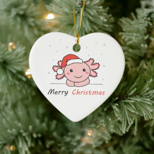 Axolotl kerstwinterdieren Axolotl Keramisch Ornament