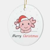 Axolotl kerstwinterdieren Axolotl Keramisch Ornament (Links)