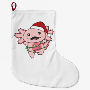 Axolotl Kerstwinterdieren Axolotls Grote Kerstsok