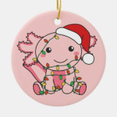 Axolotl-kerstwinterdieren Axolotls-keramische prod Keramisch Ornament (Voorkant)