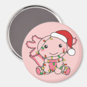 Axolotl Kerstwinterdieren Axolotls Magnet (Voorkant / Achterkant)