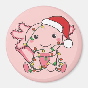 Axolotl Kerstwinterdieren Axolotls Magnet
