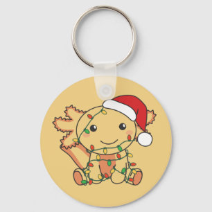 Axolotl Kerstwinterdieren Axolotls Sleutelhanger