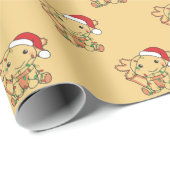 Axolotl Kerstwinterdieren Axolotls Wrapping Cadeaupapier (Rol Hoek)