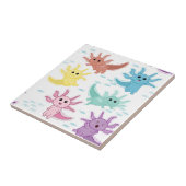 Axolotl Kinder Schattigee salamander Kinder slaapk Tegeltje (Zijkant)