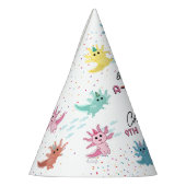 Axolotl Kinder Schattigee Salamander Verjaardagsfe Feesthoedjes (Links)