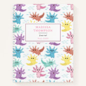 Axolotl Kinderen Cute Salamander Kinderen Schetsbo Notitieboek (Voorkant)