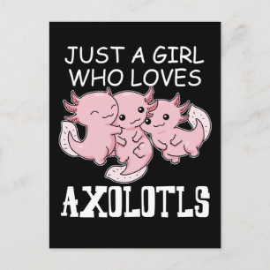 Axolotl Kinderen Kawaii Axolotl Gift Girls Axolotl Briefkaart