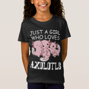 Axolotl Kinderen Kawaii Axolotl Gift Girls Axolotl T-shirt
