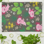 Axolotl Kitchen Towel Theedoek (Gevouwen)