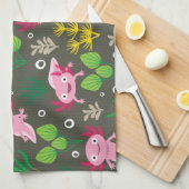 Axolotl Kitchen Towel Theedoek (Quarter Fold)