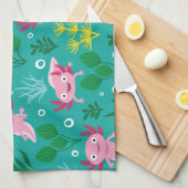 Axolotl Kitchen Towel Theedoek (Quarter Fold)
