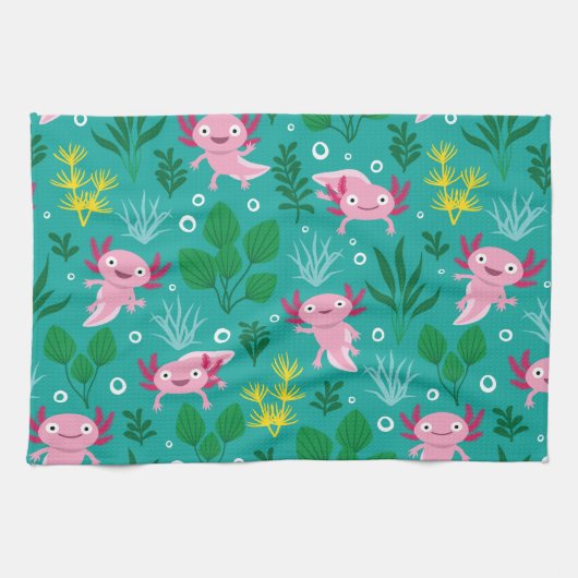 Axolotl Kitchen Towel Theedoek (Horizontaal)