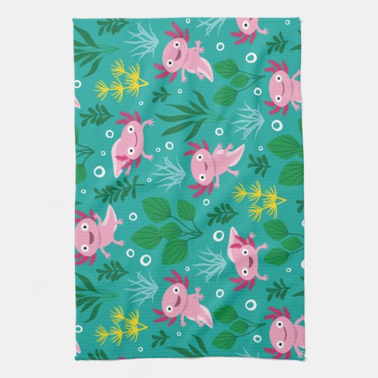 Axolotl Kitchen Towel Theedoek (Verticaal)