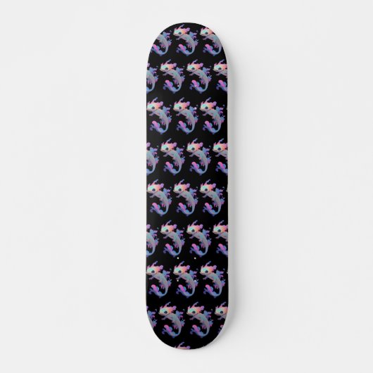 Axolotl Kleurrijk Persoonlijk Skateboard (Voorkant)
