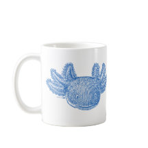 Axolotl koffiemok - BLAUW