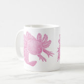 Axolotl koffiemok - ROZE (Voorkant links)
