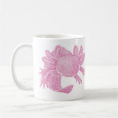 Axolotl koffiemok - ROZE (Links)