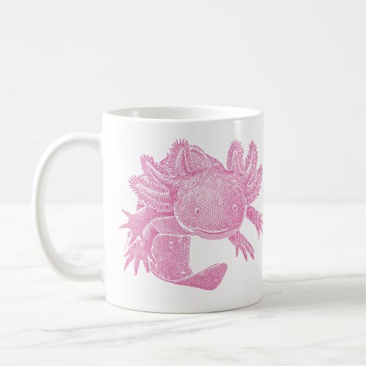 Axolotl koffiemok - ROZE (Links)