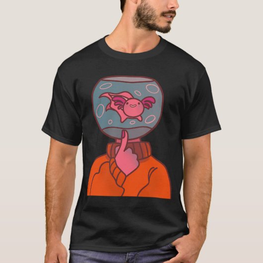 Axolotl kom t-shirt (Voorkant)