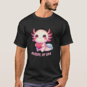 Axolotl Kostuum Kinder Schattigee Axolotl T-shirt  (Voorkant)