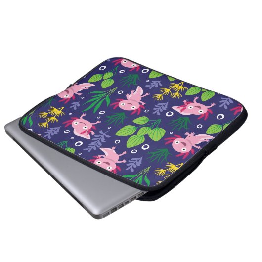 Axolotl Laptop Sleeve (Voorkant onderkant)