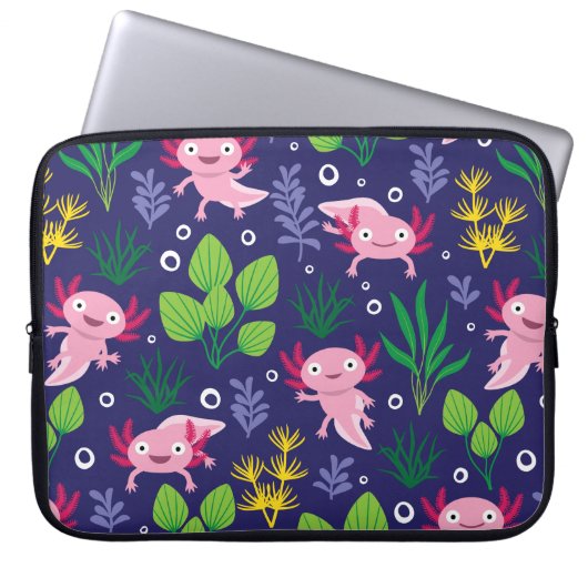 Axolotl Laptop Sleeve (Voorkant)