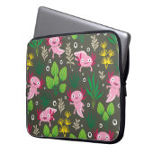 Axolotl-laptophoes Laptop Sleeve (Voorkant Links)