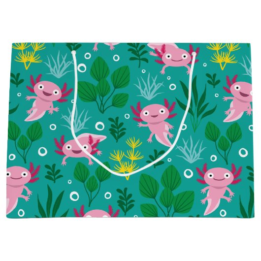 Axolotl Large Gift Bag Groot Cadeauzakje (Voorkant)