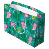 Axolotl Large Gift Bag Groot Cadeauzakje (Achterkant Gekanteld)