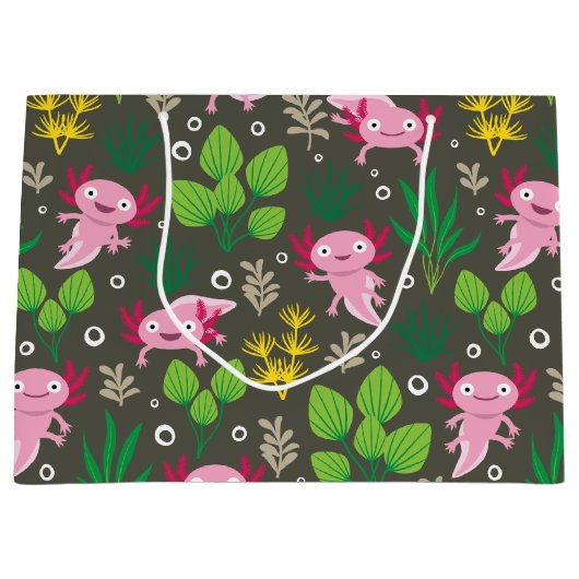 Axolotl Large Gift Bag Groot Cadeauzakje (Voorkant)