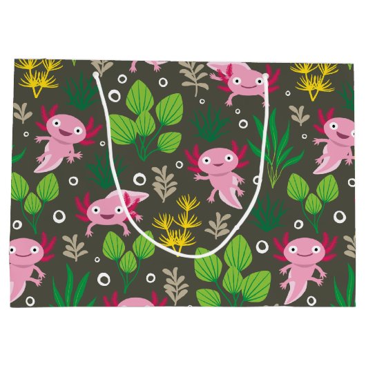 Axolotl Large Gift Bag Groot Cadeauzakje (Achterkant)