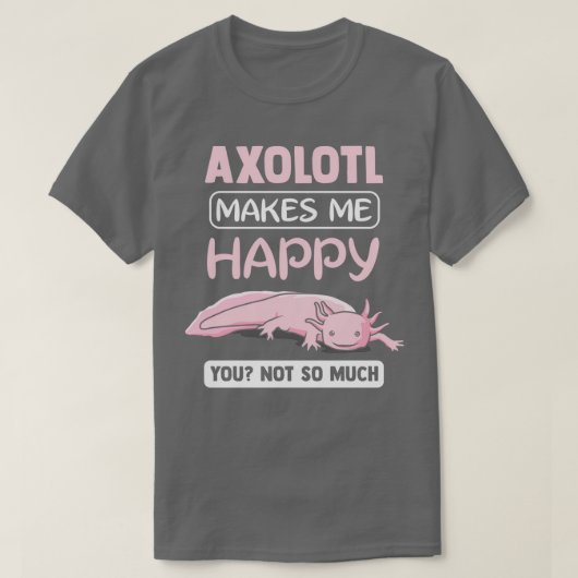 Axolotl Larve Kufffig Aquarium Moch Lksteek Cla T-shirt (Design voorkant)