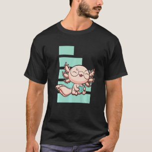 Axolotl Lees Boek Ambystoma Mexicanum Parel Wandel T-shirt