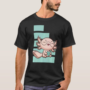 Axolotl Leest Boek Ambystoma Mexicanum Parel Wande T-shirt