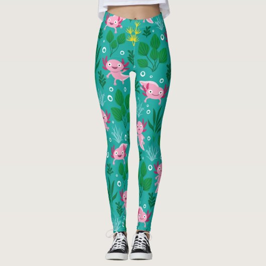 Axolotl-Leggings Leggings (Voorkant)