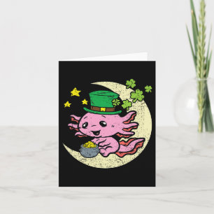 Axolotl Leprechaun Pet St Patricks Day Shamrock CL Kaart