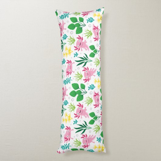 Axolotl Lichaamskussen (Achterkant (Verticaal))