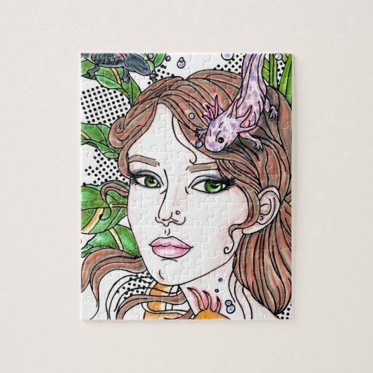 axolotl liefde legpuzzel (Verticaal)