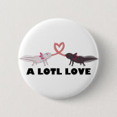axolotl liefde ronde button 5,7 cm (Voorkant)