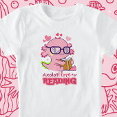 Axolotl Liefde voor het lezen van Schattige Kinder T-shirt
