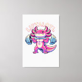 Axolotl LIFTALOTL Canvas Afdruk (Voorkant)