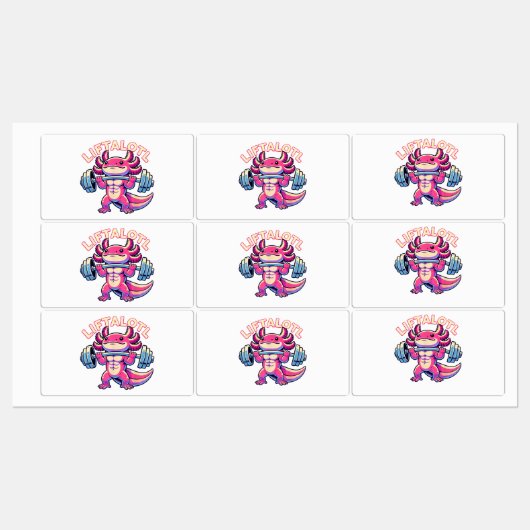  Axolotl LIFTALOTL Labels (Vel)
