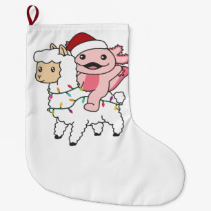 Axolotl Llama Alpaca Kerstmis Grote Kerstsok