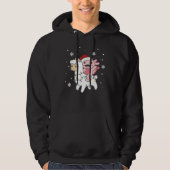 Axolotl Llama Alpaca Kerstmis Hoodie (Voorkant)