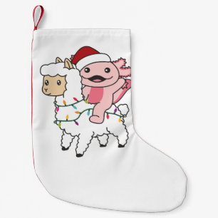 Axolotl Llama Alpaca Kerstmis Kleine Kerstsok