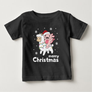 Axolotl Llama Alpaca Merry met kerstdieren