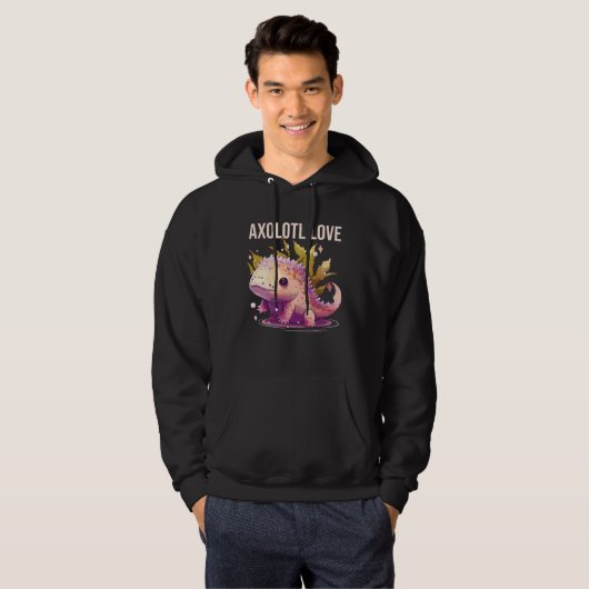 Axolotl Love Amphibian Mexican Walking Fish Axolot Hoodie (Voorkant volledig)